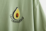 Avocuddle Embroidery Oversized Tee - Trendy Bee Boutique