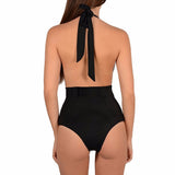 Floral Mesh Lace-Up Swimsuit - Trendy Bee Boutique