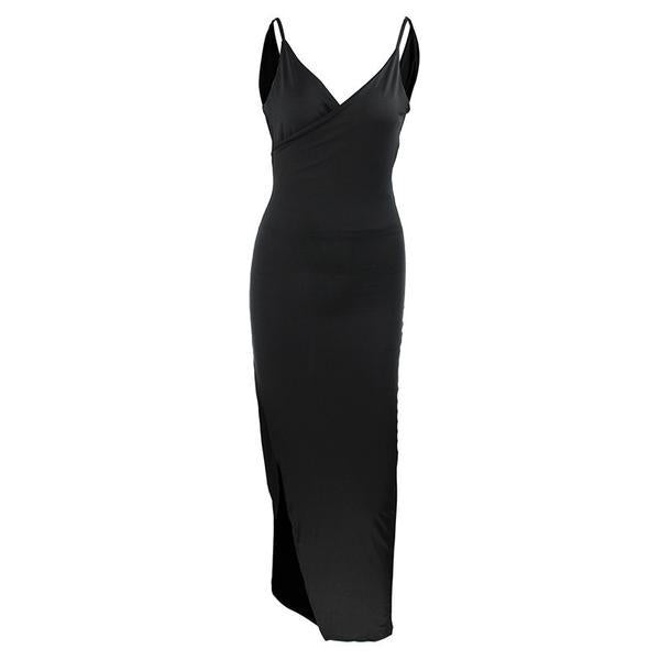 Backless High Side Split Leg Dress - Trendy Bee Boutique
