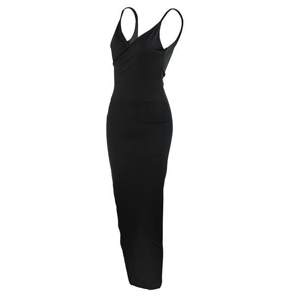 Backless High Side Split Leg Dress - Trendy Bee Boutique