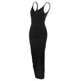 Backless High Side Split Leg Dress - Trendy Bee Boutique