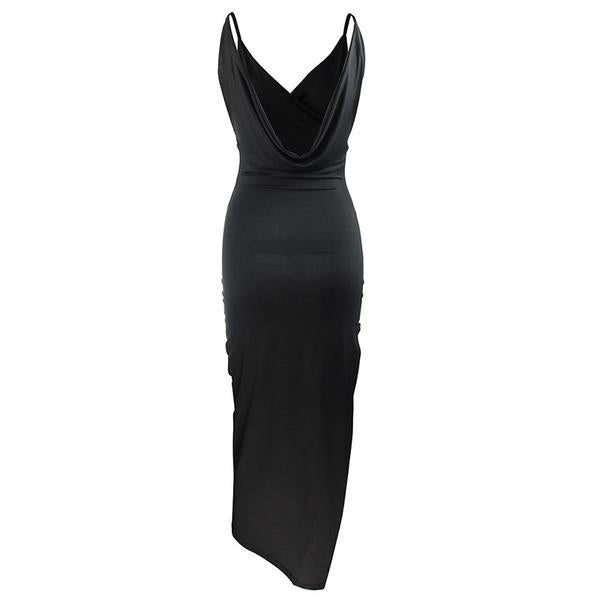 Backless High Side Split Leg Dress - Trendy Bee Boutique