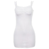 Ruffles Solid Sling Tight Dress - Trendy Bee Boutique