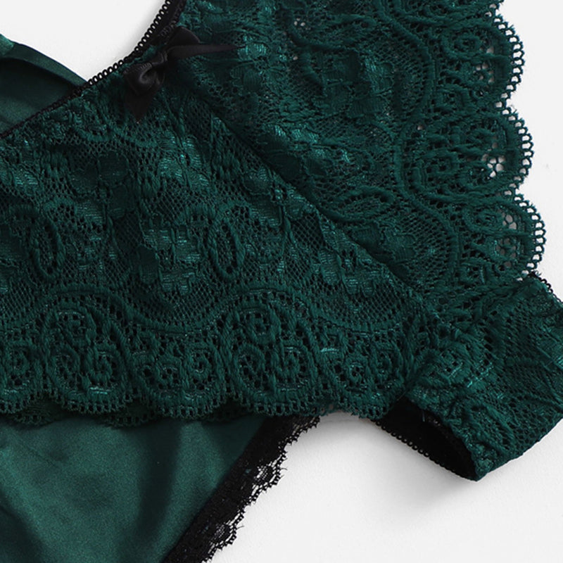 Floral Lace Cami Lingerie Set - Trendy Bee Boutique