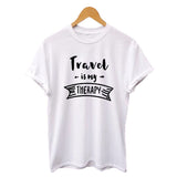 Travel Is My Therapy Tee - Trendy Bee Boutique