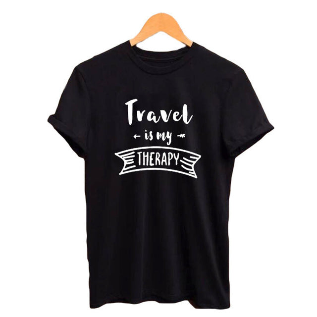 Travel Is My Therapy Tee - Trendy Bee Boutique