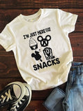 I'm Just Here For The Snacks Tee - Trendy Bee Boutique