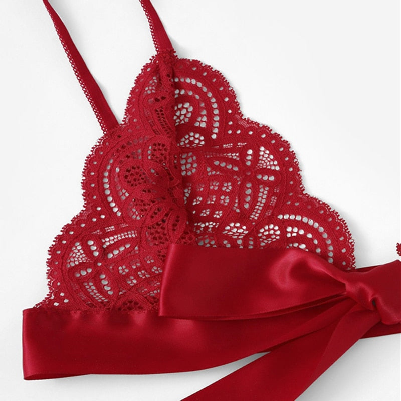 Trim Tie Side Lingerie Set - Trendy Bee Boutique