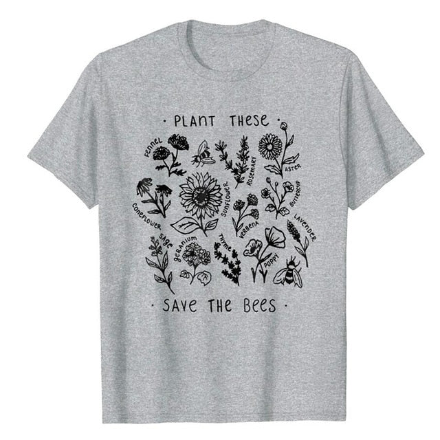 Plant These & Save The Bees Tee - Trendy Bee Boutique
