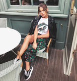 Leopard Print Long Skirt - Trendy Bee Boutique