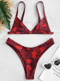 Snake skin Bikini Swimwear - Trendy Bee Boutique