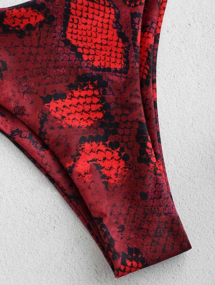 Snake skin Bikini Swimwear - Trendy Bee Boutique
