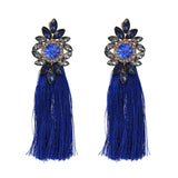 Andrea Long Tassel Earring - Trendy Bee Boutique