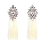Andrea Long Tassel Earring - Trendy Bee Boutique