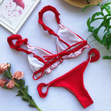 Mirna Ruffled Bikini Set - Trendy Bee Boutique
