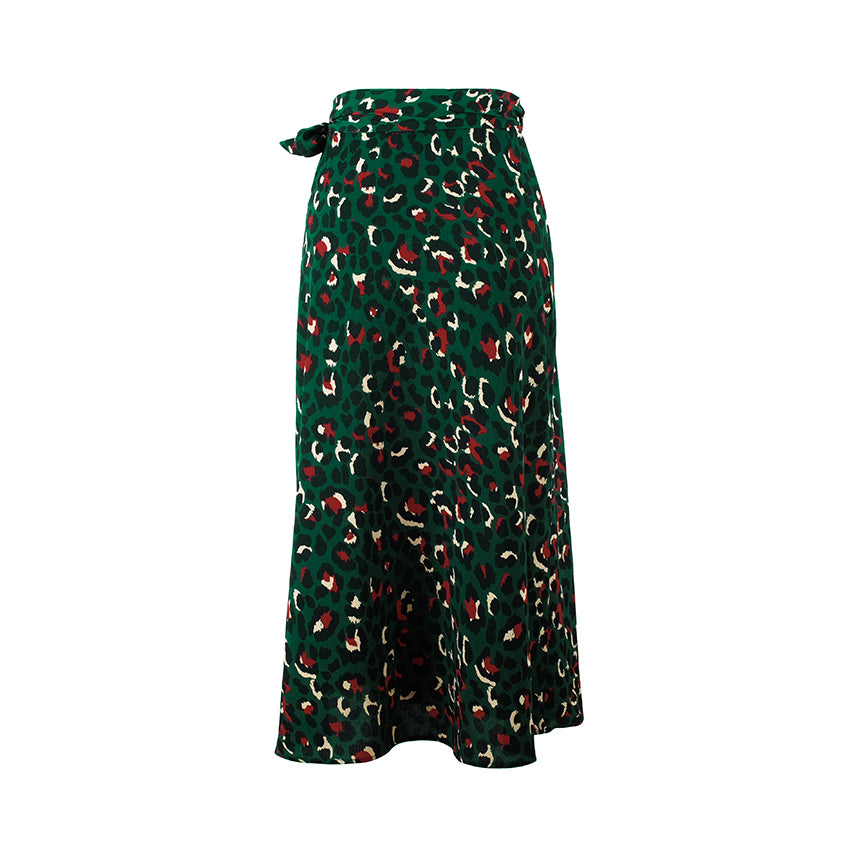 Leopard Print Long Skirt - Trendy Bee Boutique