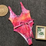 Snake Print Pink Swimsuit - Trendy Bee Boutique