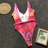 Snake Print Pink Swimsuit - Trendy Bee Boutique