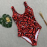 Backless Leopard Swimsuit - Trendy Bee Boutique