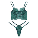 Mint Lace Thong Lingerie Set - Trendy Bee Boutique