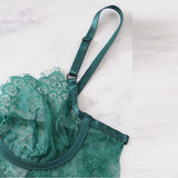 Mint Lace Thong Lingerie Set - Trendy Bee Boutique