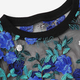 Boho Multicolor Floral Embroidery Crop Top - Trendy Bee Boutique