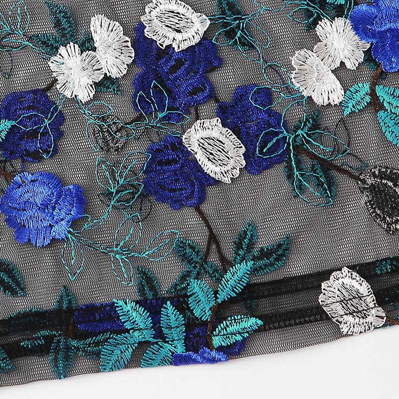Boho Multicolor Floral Embroidery Crop Top - Trendy Bee Boutique