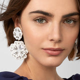 Beaded Flower Earrings - Trendy Bee Boutique