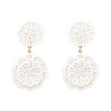 Beaded Flower Earrings - Trendy Bee Boutique