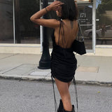 Nicolette Backless Dress - Trendy Bee Boutique