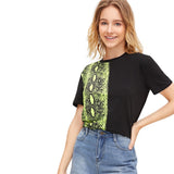 Snake Pattern Tee - Trendy Bee Boutique