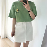 Avocuddle Embroidery Oversized Tee - Trendy Bee Boutique