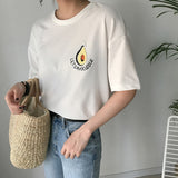 Avocuddle Embroidery Oversized Tee - Trendy Bee Boutique
