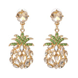 Pineapple Crystal Drop Dangle Earring - Trendy Bee Boutique