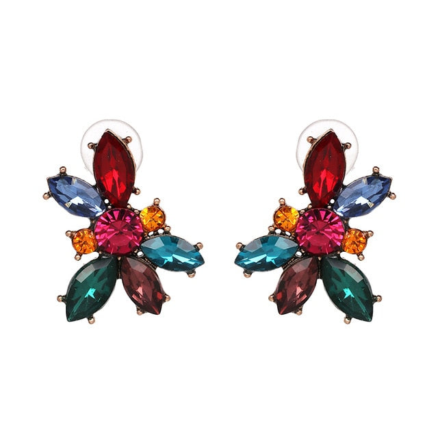 Natalia Small Crystal Earring - Trendy Bee Boutique