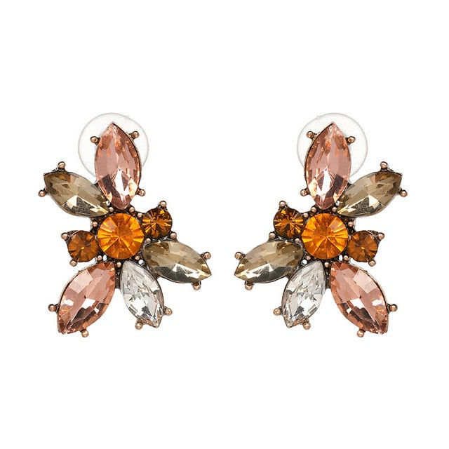 Natalia Small Crystal Earring - Trendy Bee Boutique