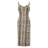 Snake Print Bodycon Dress - Trendy Bee Boutique