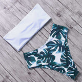 Bandeau High Waist Bikini - Trendy Bee Boutique