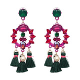 Pendant Long Tassel Earrings - Trendy Bee Boutique