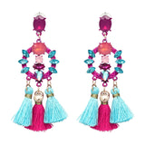 Pendant Long Tassel Earrings - Trendy Bee Boutique