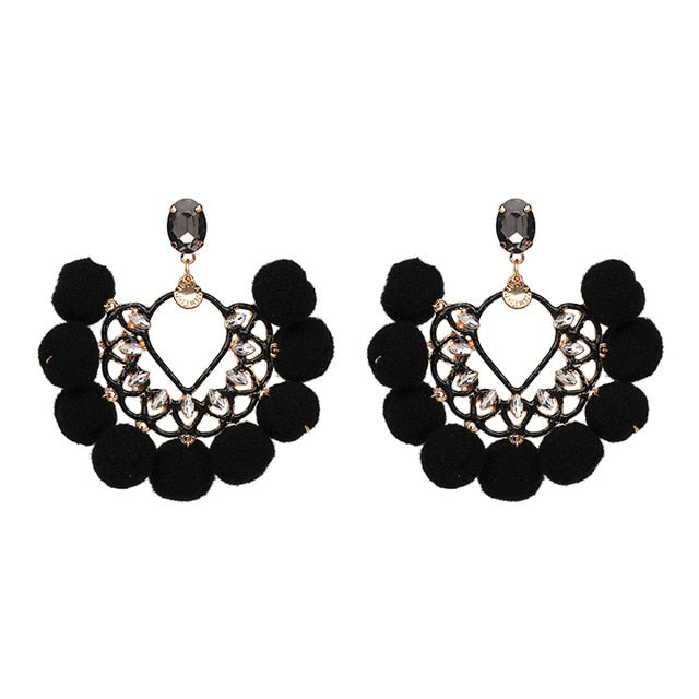 Pom-Pom Earrings - Trendy Bee Boutique