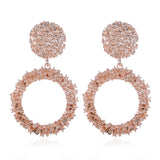 Circle Drop Earring - Trendy Bee Boutique