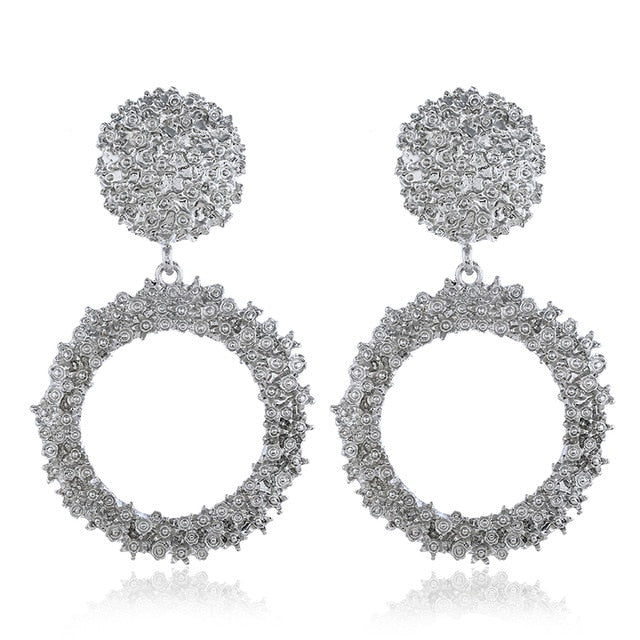 Circle Drop Earring - Trendy Bee Boutique