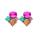 Julieta Small Crystal Earring - Trendy Bee Boutique