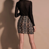 Snake Print Skirt - Trendy Bee Boutique