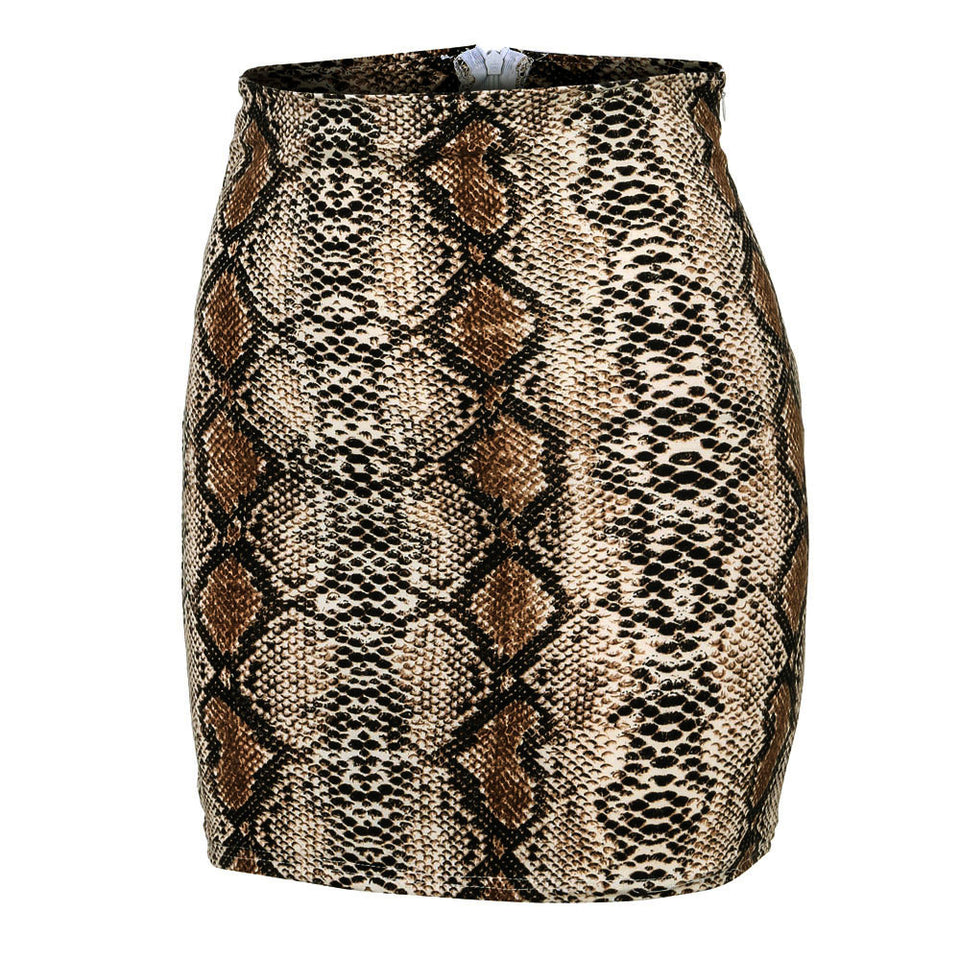 Snake Print Skirt - Trendy Bee Boutique