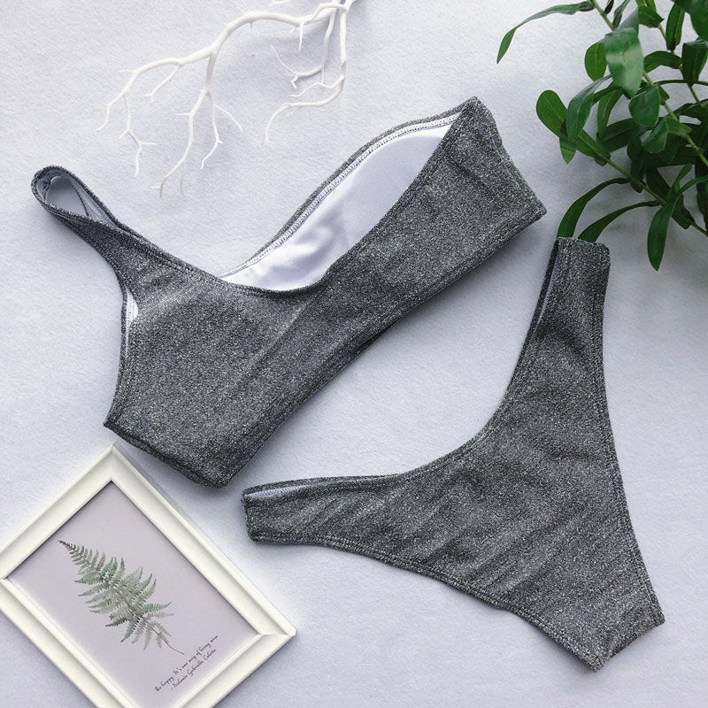 Grecia One Shoulder Bikini Set - Trendy Bee Boutique