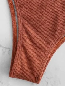 Halter Ruffle Bikini Set - Trendy Bee Boutique