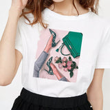 Green Heels & Green Bag 90s Tee - Trendy Bee Boutique